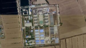 Penjara Shizuishan, Wilayah Otonomi Hui Ningxia, Tiongkok (Foto satelit Google Earth)