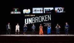 Diskusi panel saat pemutaran film UNBROKEN di Dragon Springs, markas Shen Yun Performing Arts, di Cuddebackville, N.Y., pada 17 Okt 2026. (Samira Bouaou/The Epoch Times)